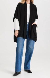 White + Warren - Cashmere Blend Open Poncho