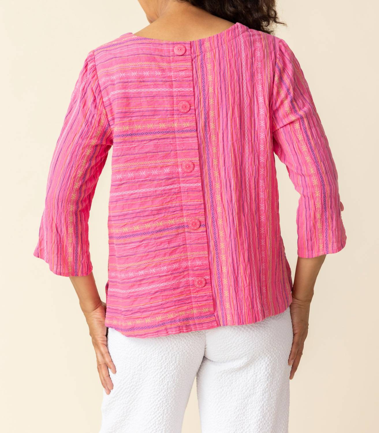 Habitat - Baja Weave Button Back Pullover