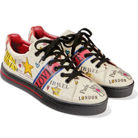 Brighton - Women's Scoop Newsprint Sneakers