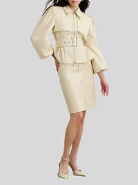 Toccin - Brighton Belted Zip-front Jacket