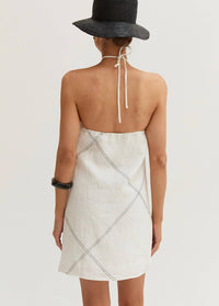 Crescent - Lena Contrast Stitch Mini Dress