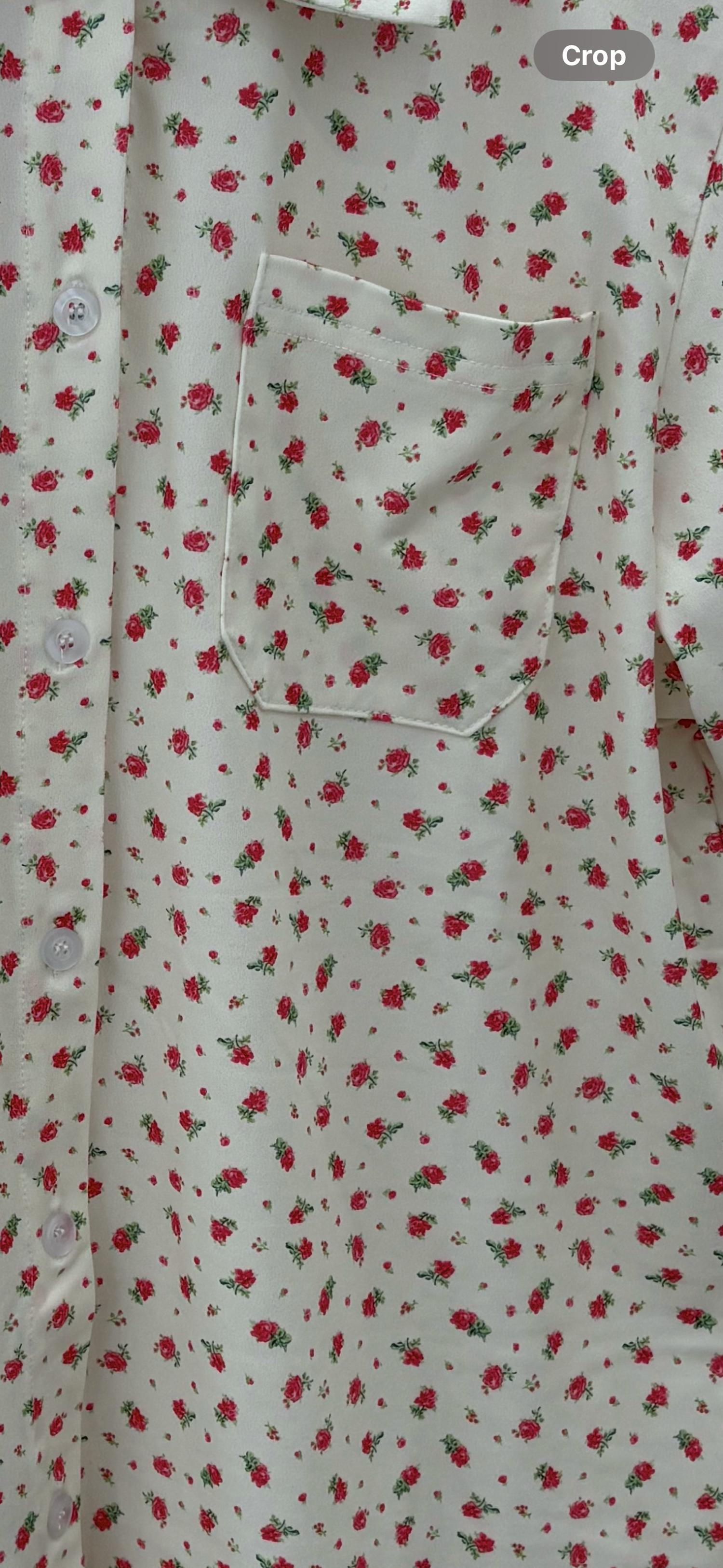 The Happy Camp3R - Women's Pajama Button Down Top