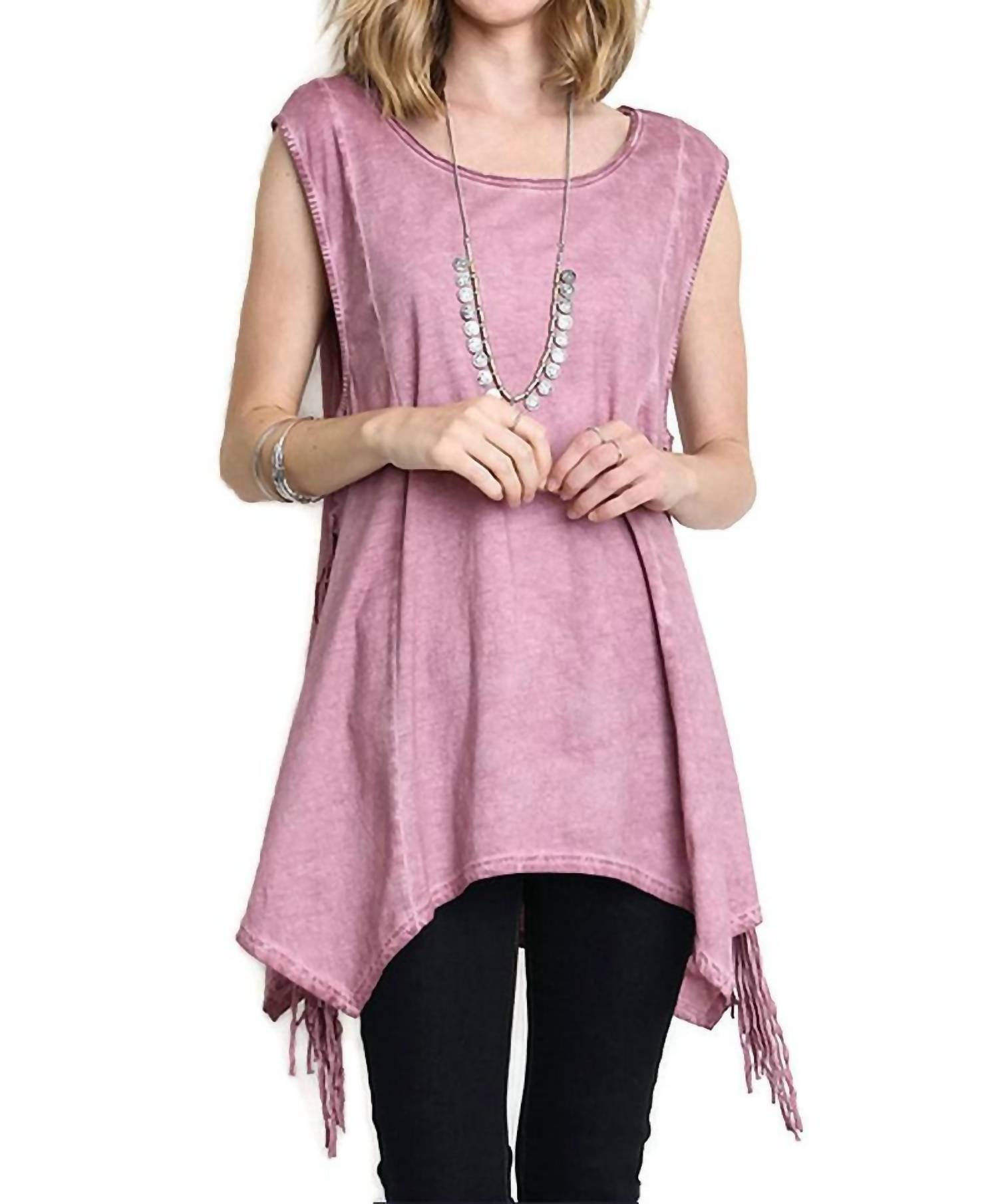 Umgee - Fringe Sharkbite Tunic
