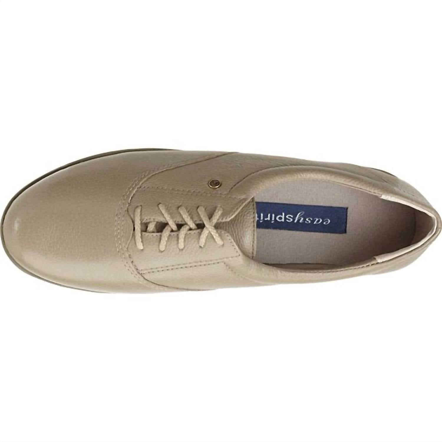 easy spirit Women's Motion Lace Up Oxford Shoes in wheat - women's flats - view 5