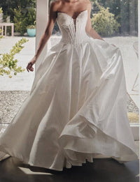 Stella York - Strapless Satin A-Line Wedding Dress