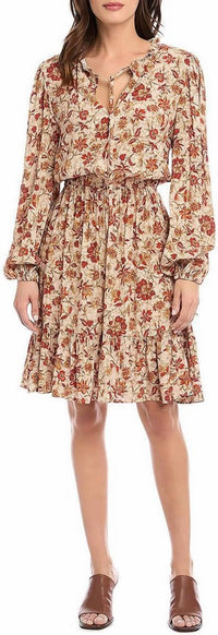 Karen Kane - Long Sleeve Tiered Mini Dress