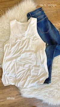 Another Love - Baby Esther Breast Pocket Tank Top
