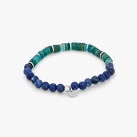 Tateossian Men's Oceana In Sodalite & Roman Glass Bracelet in sodalite roman glass bracelet in multi - men's jewelry - detail view
