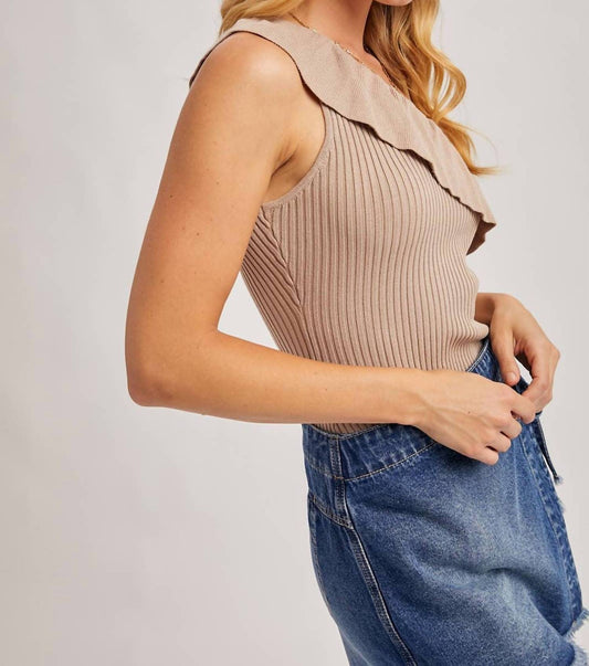 Bluivy - Gemma Ruffled One Shoulder Top