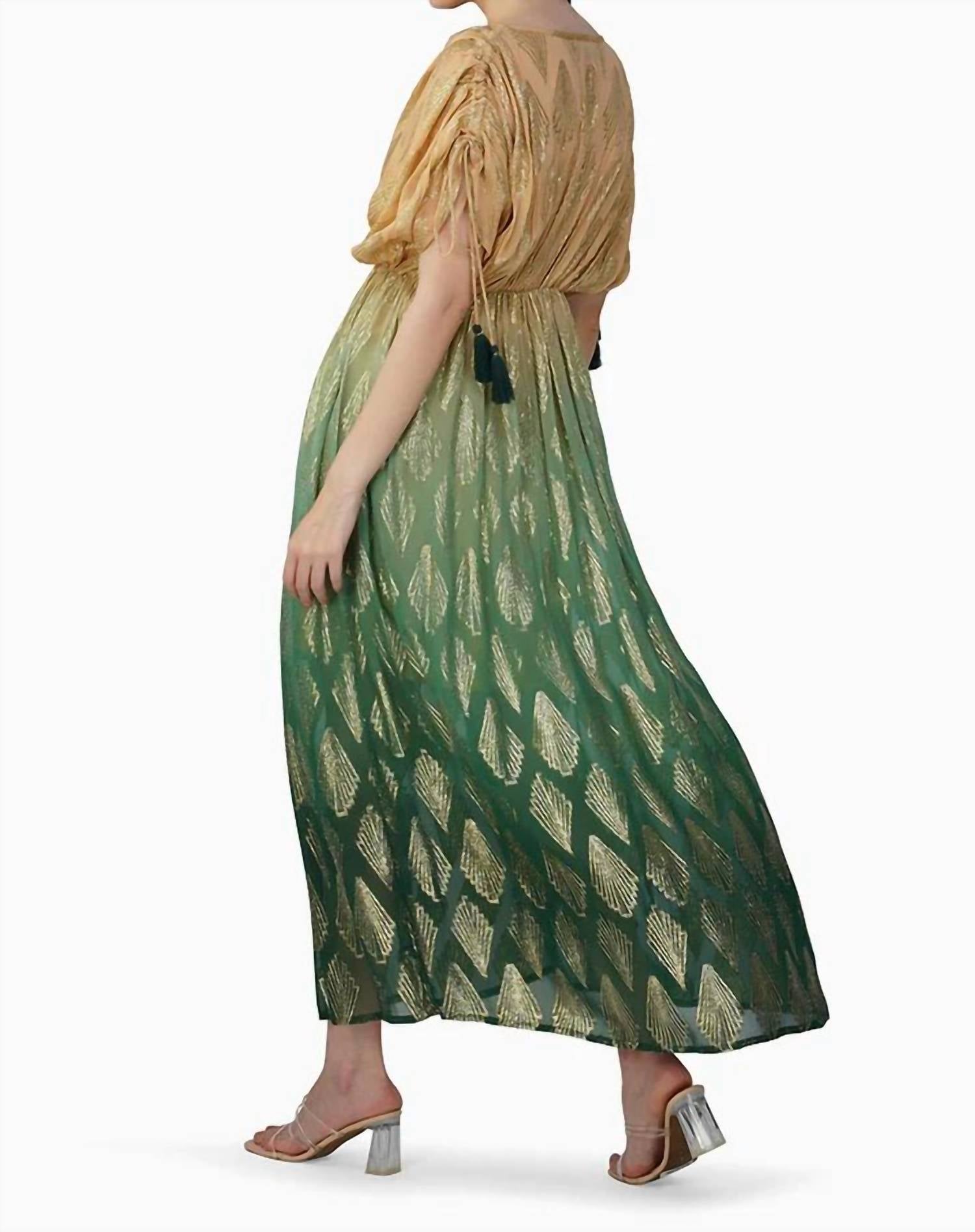 America & Beyond - Women's Lurex Maxi Dress
