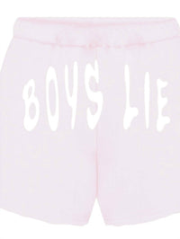 BOYS LIE Women's In Denial V2 Basic Shorts in denial v2 basic shorts in pink - women's shorts - detail view
