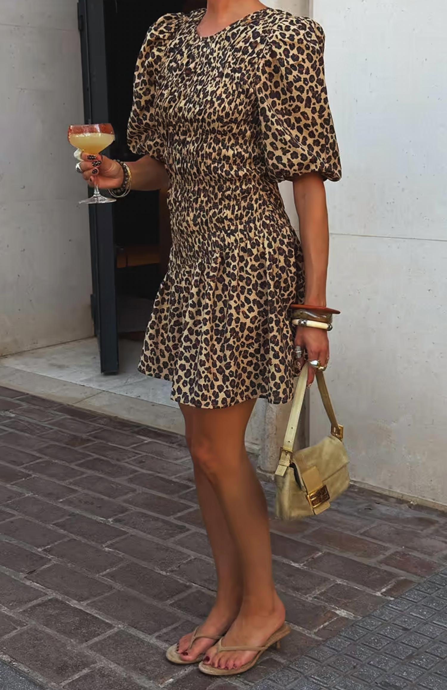 Never Fully Dressed - Nara Puff Sleeve Pleated Mini Dress