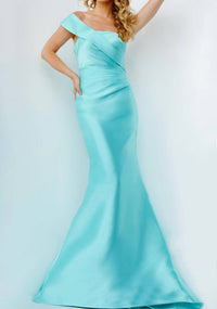 Jovani - Asymmetrical One-shoulder Strap Dress