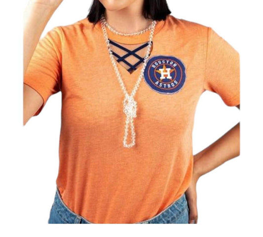 Sweet Texas Treasures - Houston Astros Keyhole Tee