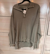 Free People - Henley Sweatshirt