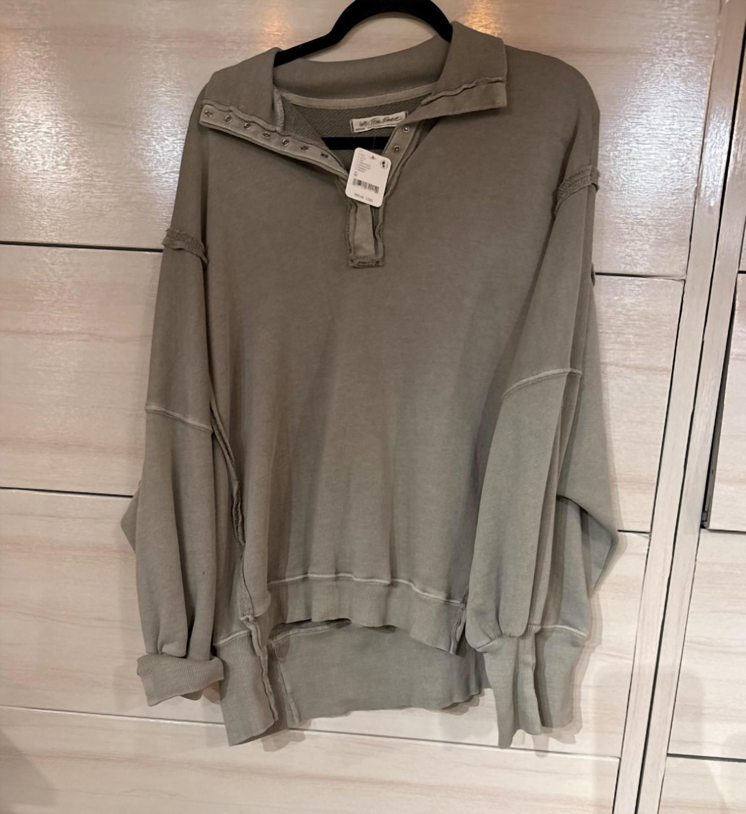 Free People - Henley Sweatshirt