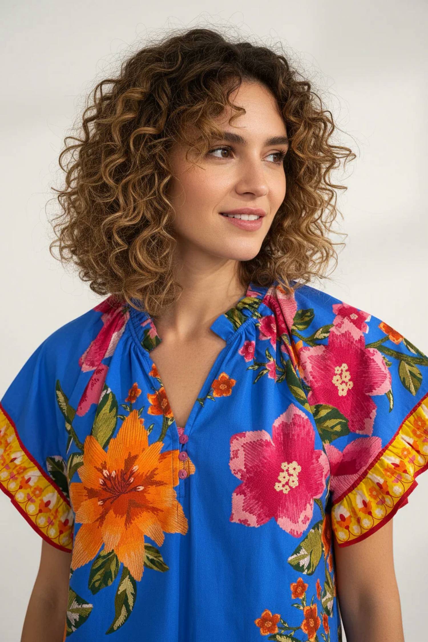 Maude Vivante - Noel Floral Top