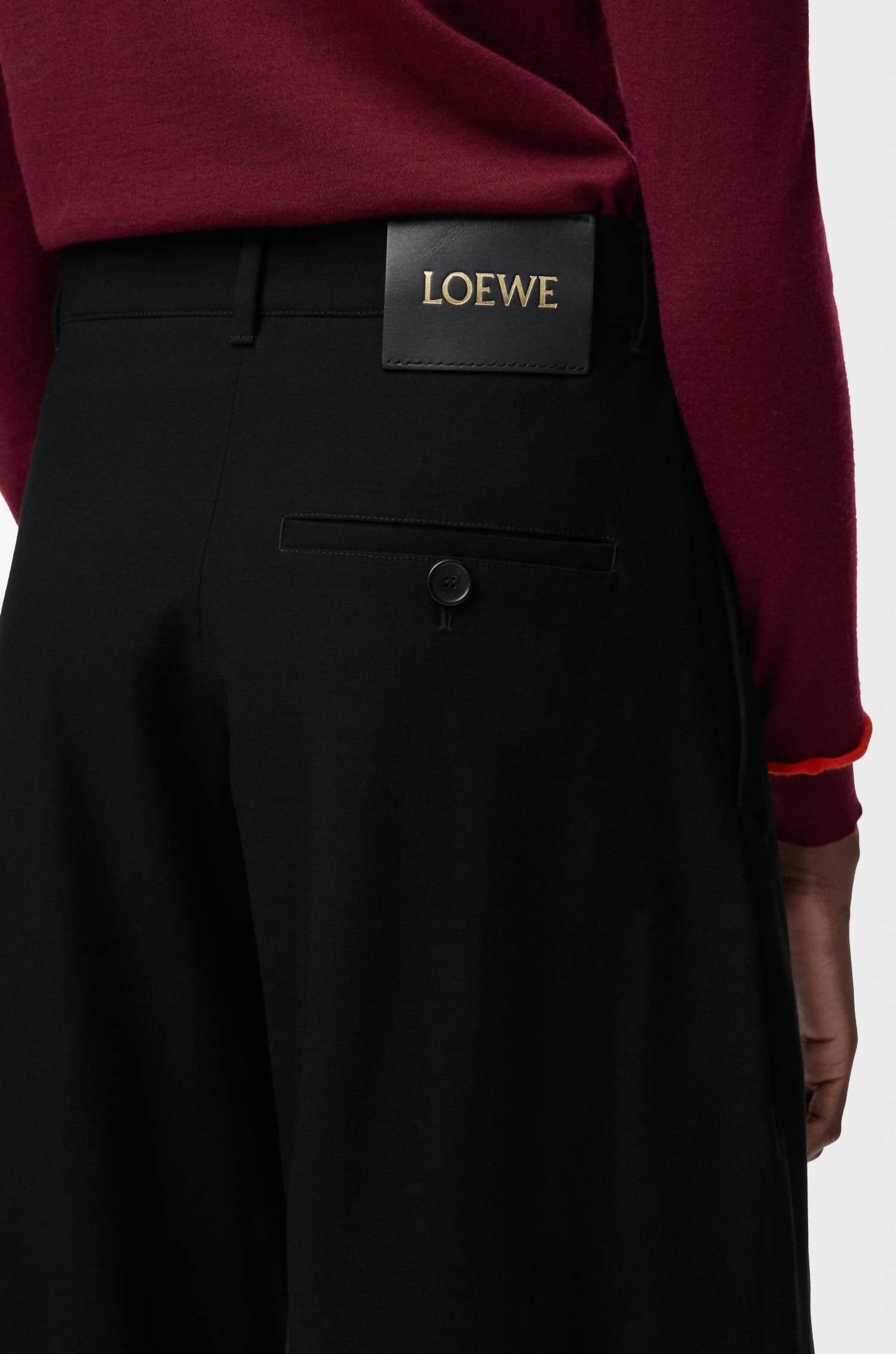 Loewe - Women's Light Weight Belted Trouser With Front Pleat