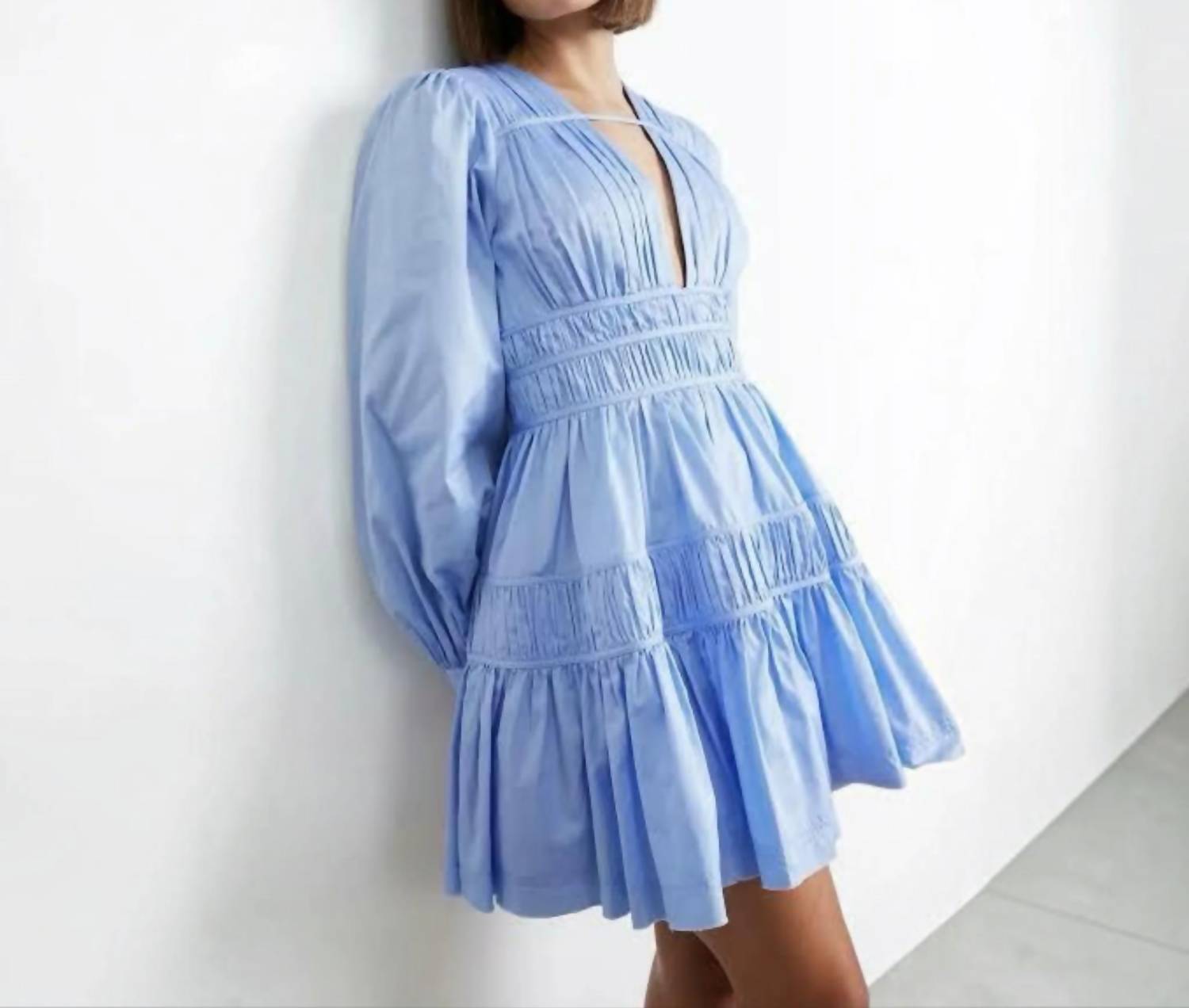 Aje. - Fallingwater Gathered Mini Dress