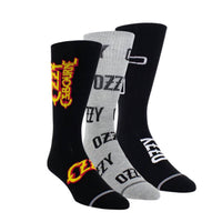 Perri’S Socks - Unisex - 3 Pairs Ozzy Assorted Crew Socks