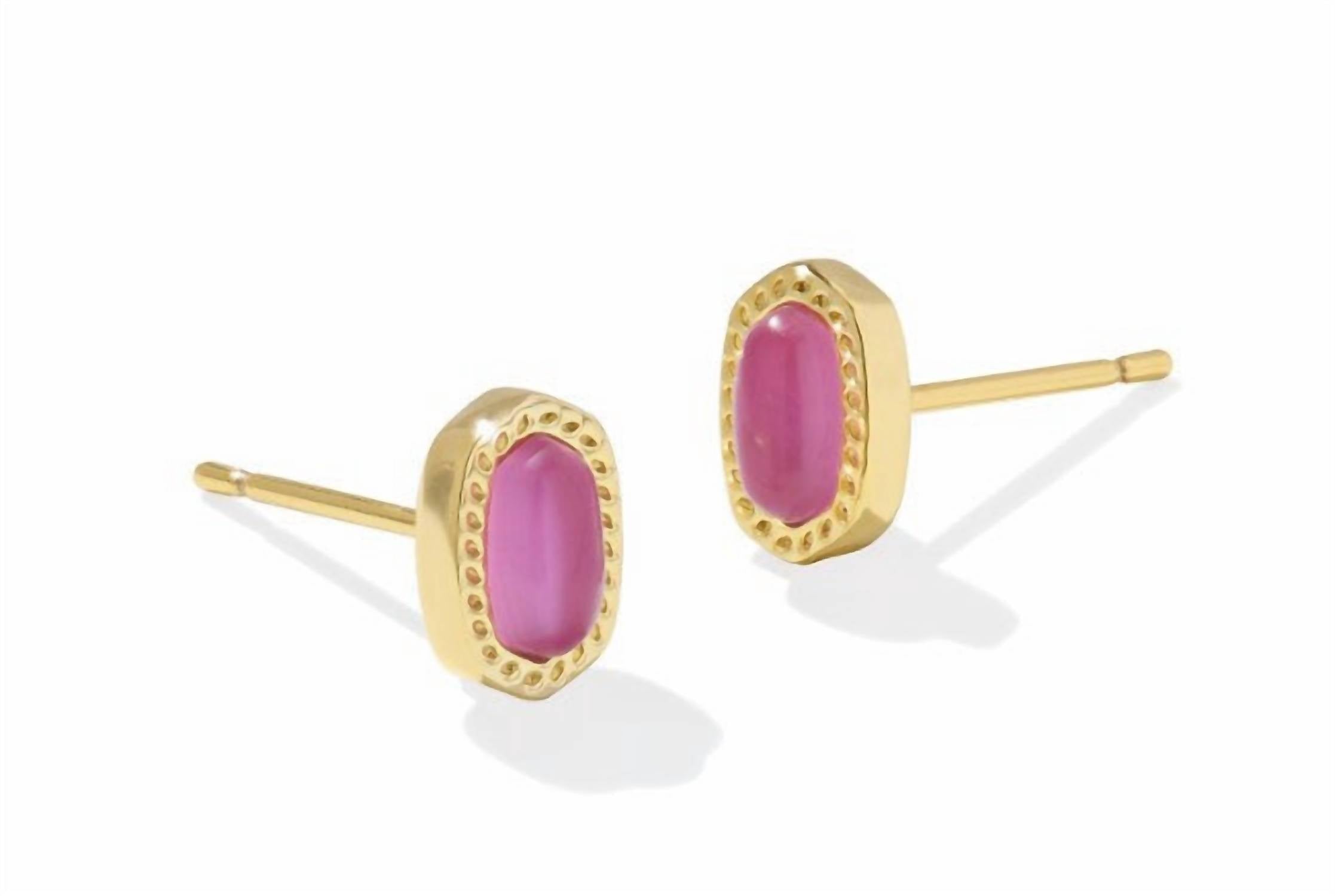 Kendra Scott Women's Mini Ellie Stud Earrings in gold carnation kyocera opal - women's jewelry
