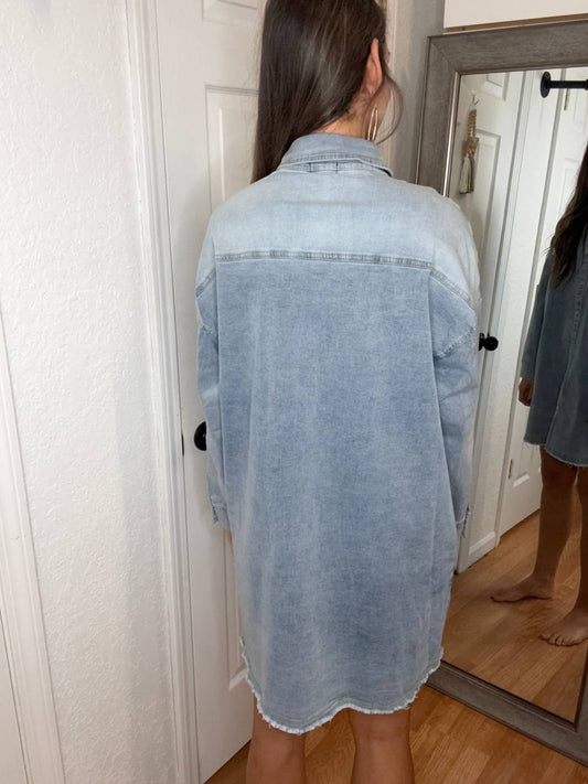 Anniewear - Darla Button Down Shirt Dress