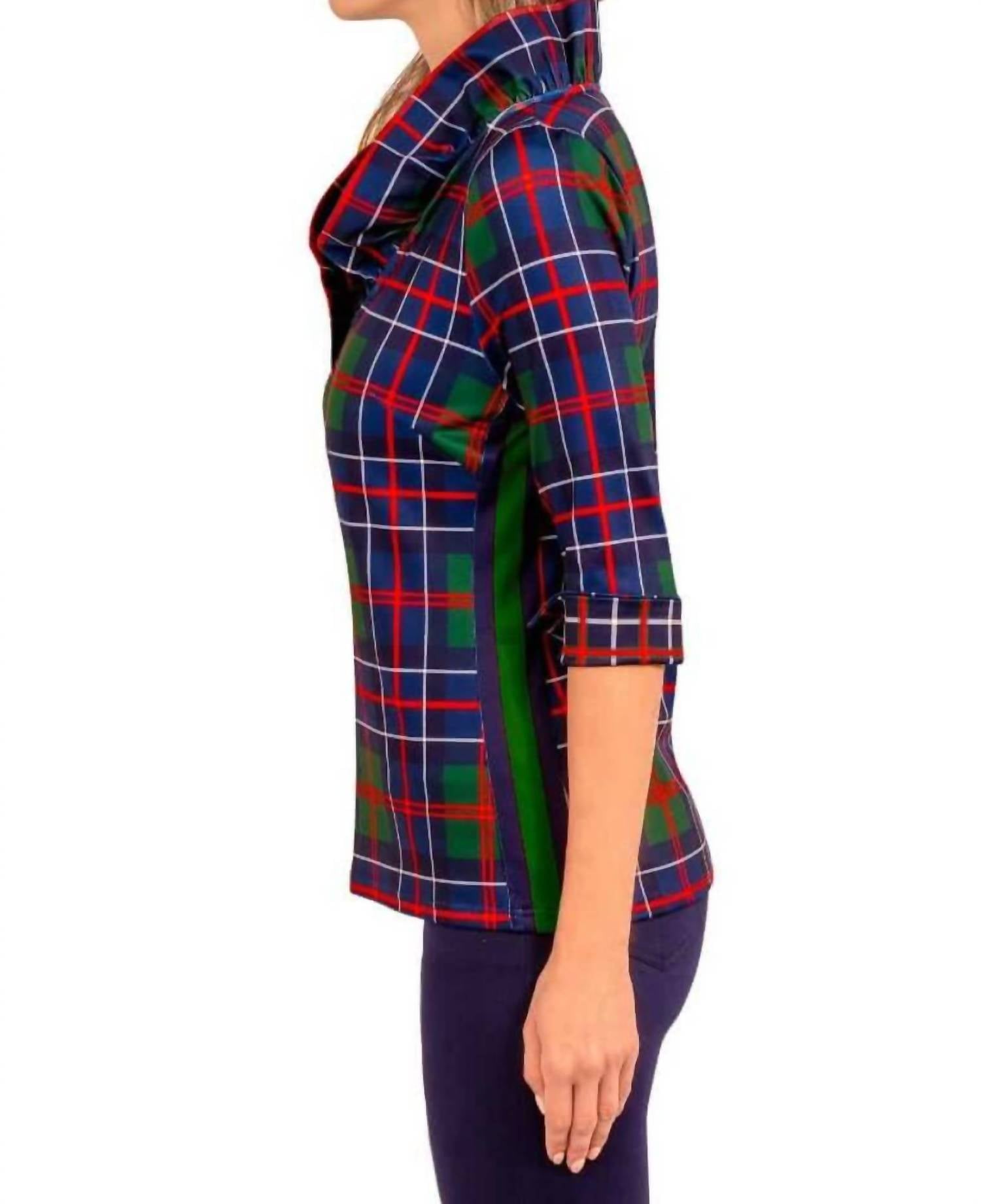 Gretchen Scott - Stand Up Ruffle Neck Top