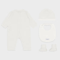 Emporio Armani - Kids' Eagle Booties, Bib, Romper And Beanie