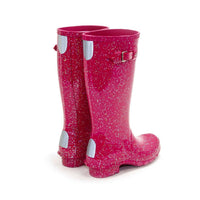 HUNTER Boys Giant Glitter Rain Boots in thrift 1 - kids' shoe - detail view