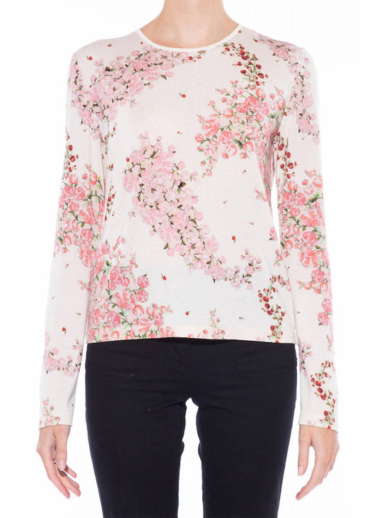 Giambattista Valli - Cashmere Silk Floral Sweater