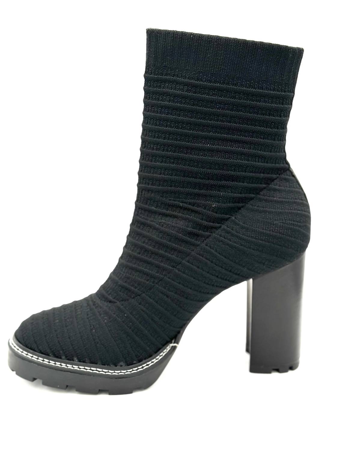 All Black - Women's Knit Stretch Boot