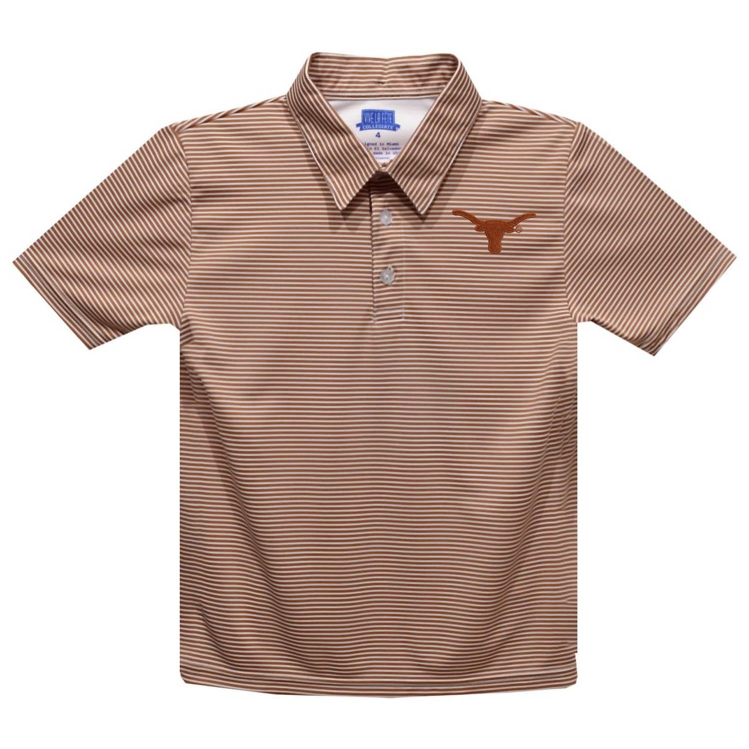 Vive La Fete - Boys Texas Longhorn Polo Shirt