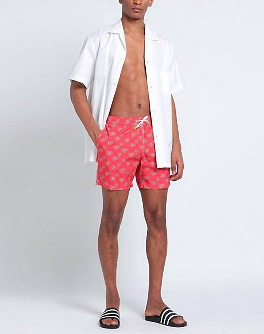 Hartford - Palm Tree Print Swim Shorts