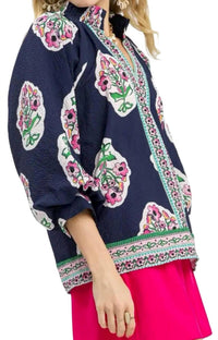 Style Usa - Floral Print Tunic Top