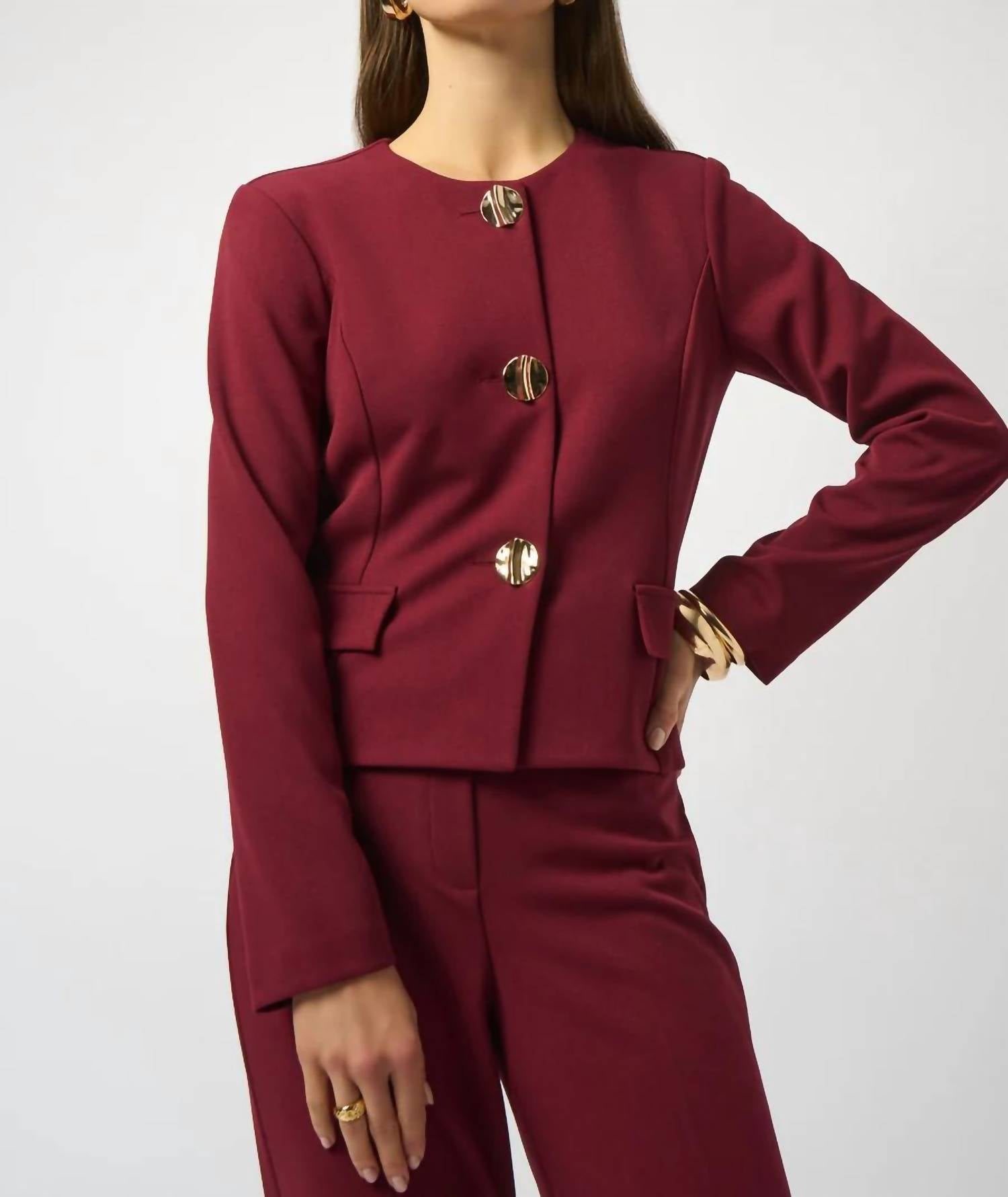 Joseph Ribkoff - Formal Round Neck Blazer