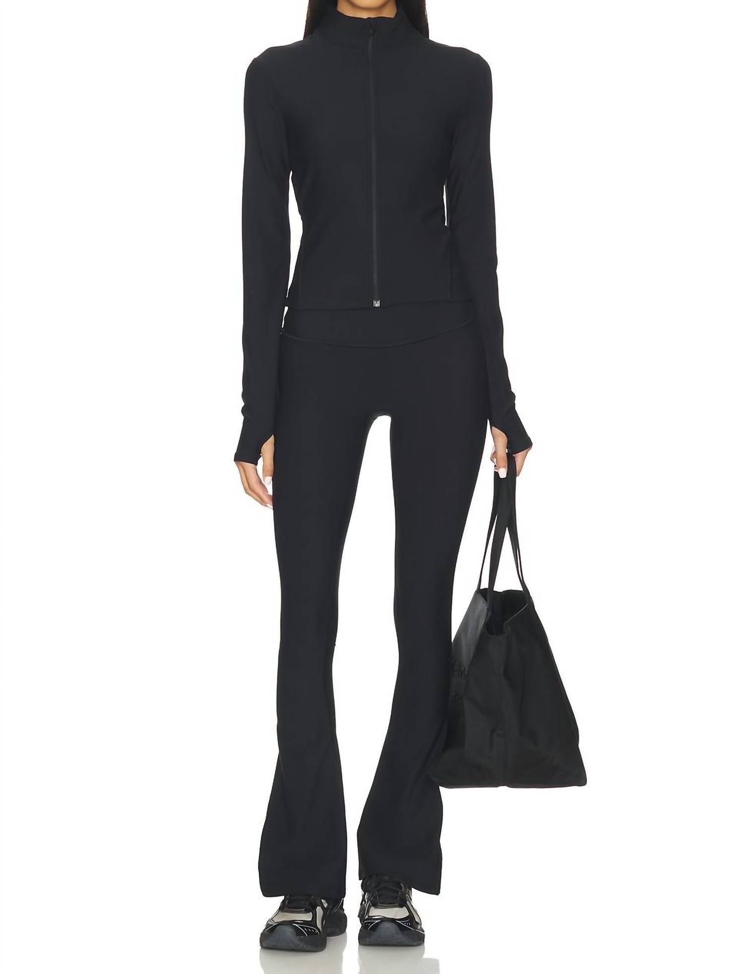 Spanx Micro Flare Pant in black - women's pants - view 4