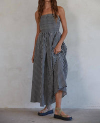 By Together - Striped Strapless Maxi Dress