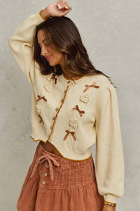 So Me - Ribbon And Rose Cardigan
