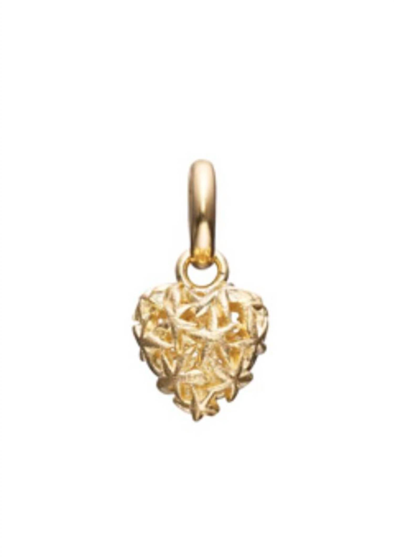 Story Jewellery - Women's Heart With Stars Dangle Charm Pendant