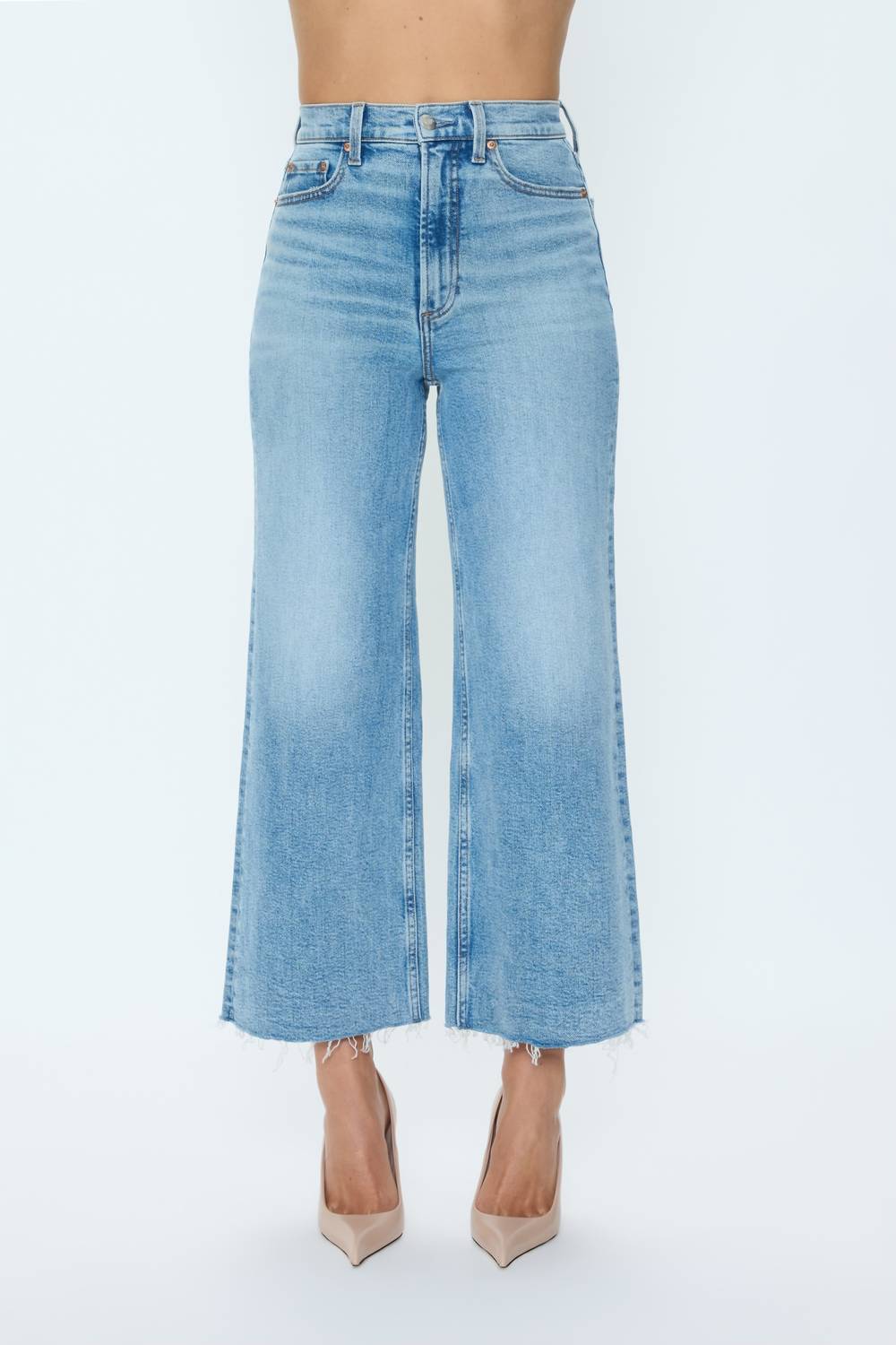 Pistola - Lana Crop High Rise Ultra Wide Leg Jeans