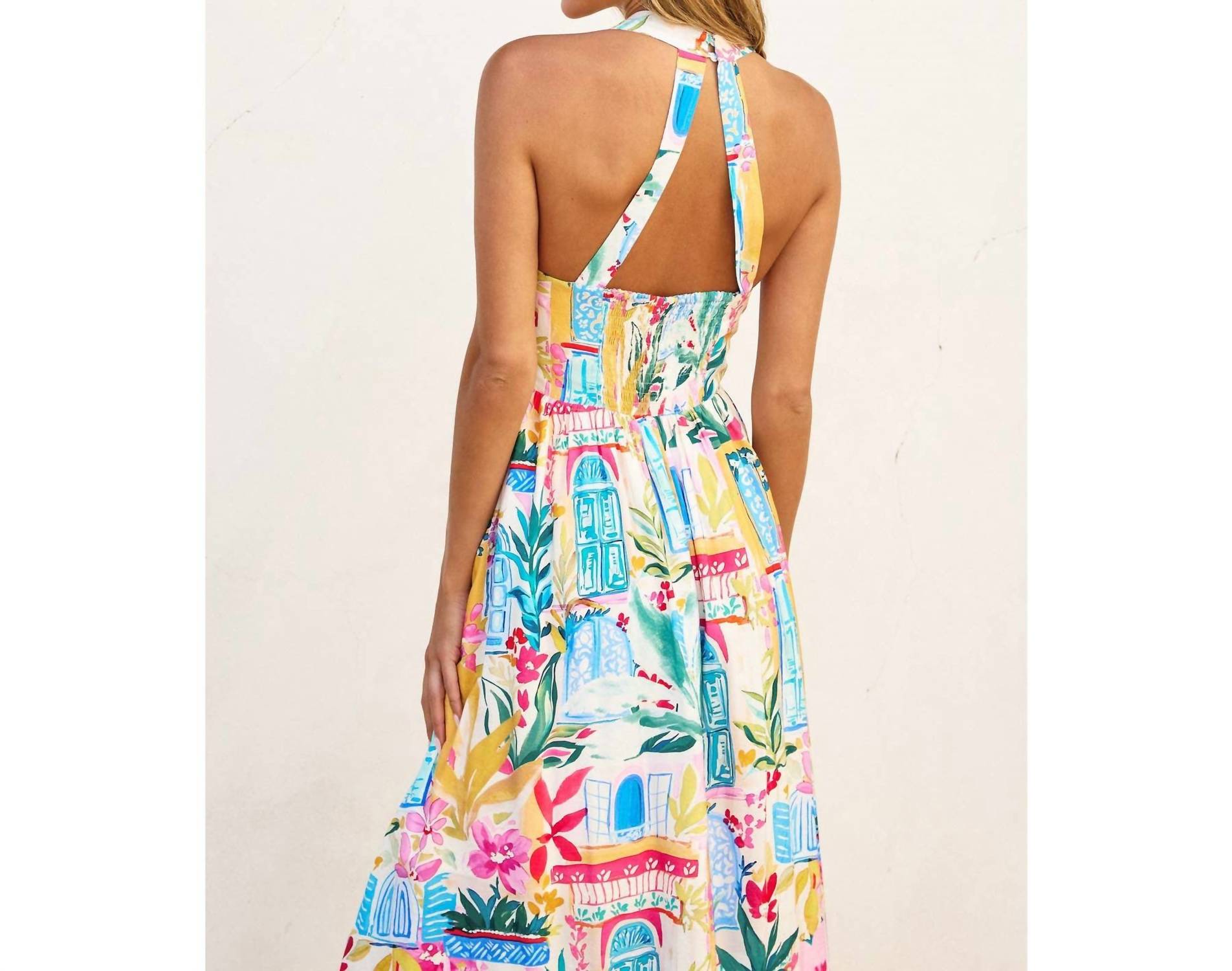 Dress Forum - Long Summer Halter Neck Midi Dress