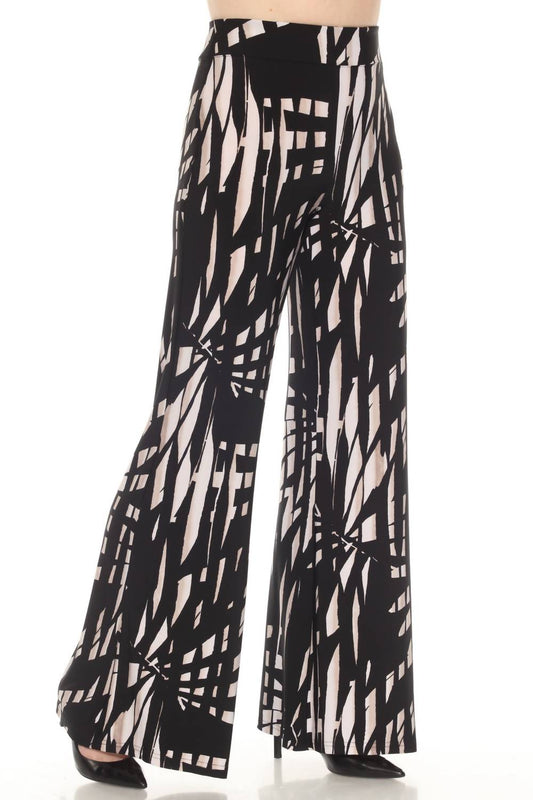 Joseph Ribkoff - Tropical Print Wide Leg Pants