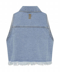 One Teaspoon - Braxton Distressed Denim Top