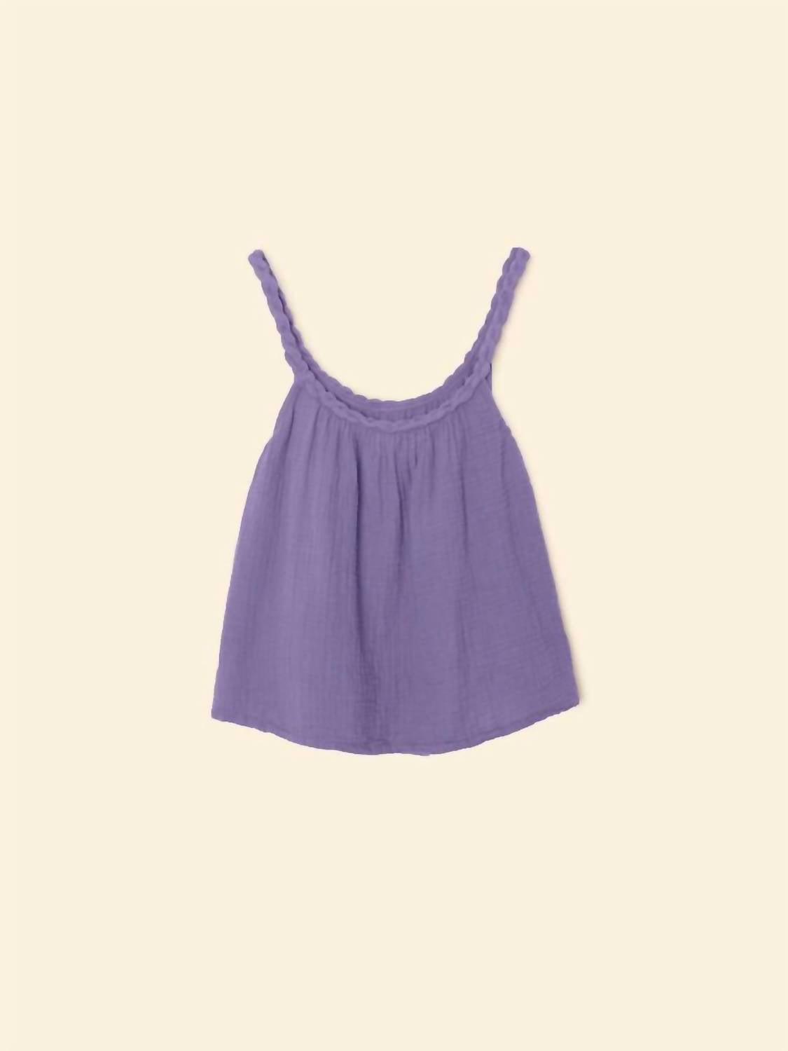 XIRENA Women's Brandi Tank in skipper blue - women's tank top - detail view
