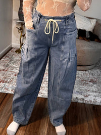Bluivy - Lizzy Denim Barrel Pull-on Jeans