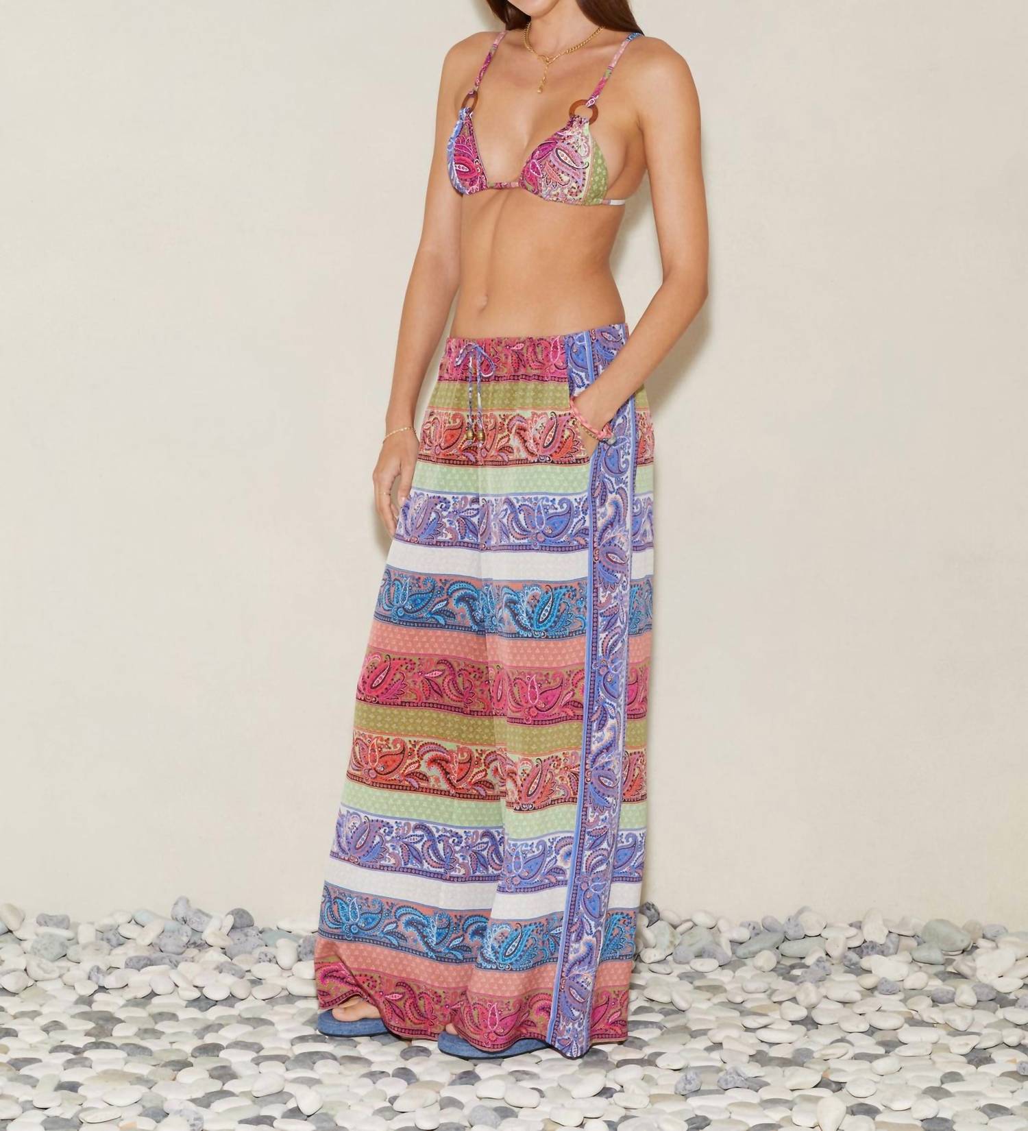 Boteh - Marseille Silk Wide Leg Pants