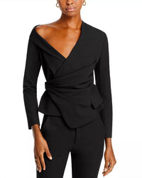 A.L.C. - Skyla Asymmetrical Wrap Long Sleeve Top