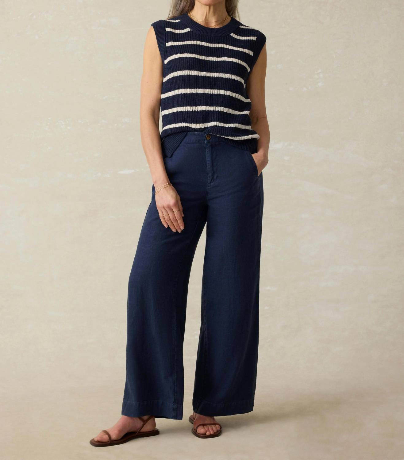 Faherty - Miramar Linen Sweater Tank