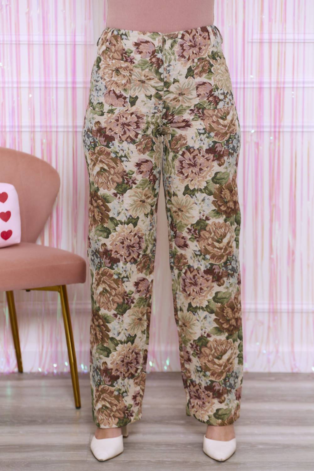 Sofie The Label - Always In My Mind Jaquard Floral Pants