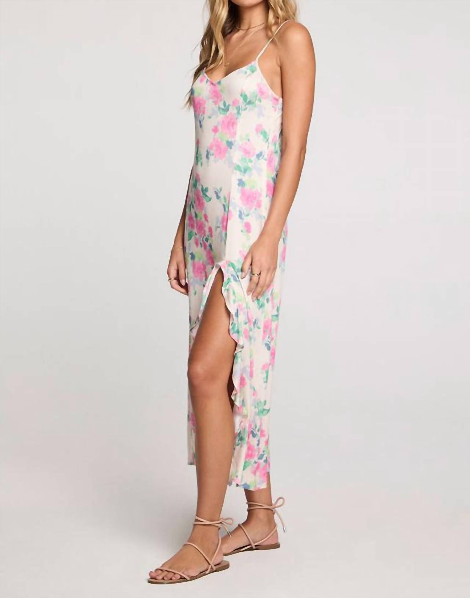 saltwater LUXE Lillie Midi Dress in vanilla - women's dress - detail view